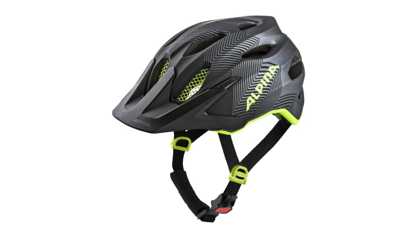 Cyklistická helma Alpina CARAPAX JR. black-neon yellow - 1