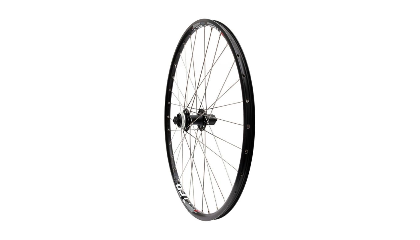 Zapletené kolo 26" MAX1 Disc Center lock zadní 8-11sp. černé/stříbrné - 1