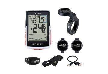 VDO - R5 GPS Full Sensor sada, cyklopočítač se snímači - 1